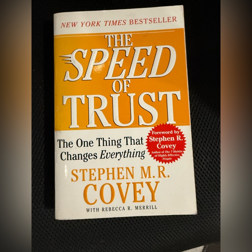 Book - the speed of trust - new